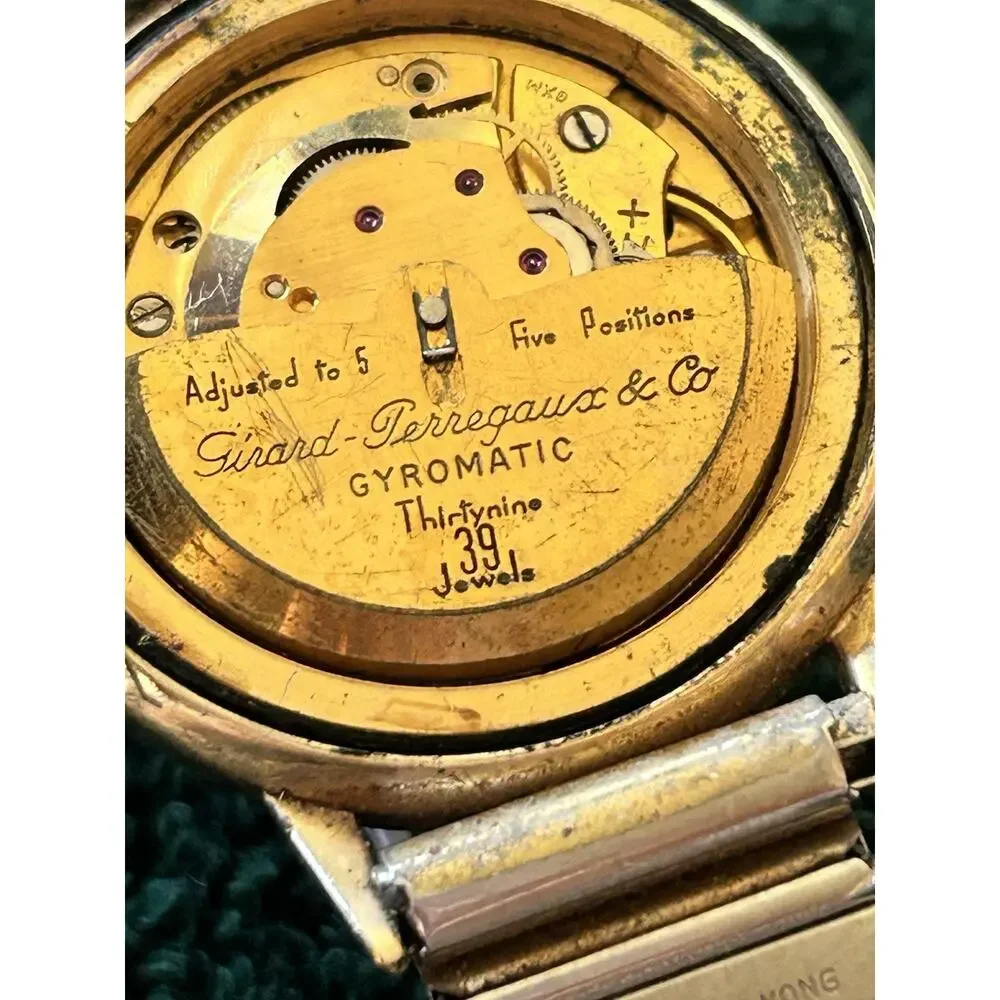 Girard-Perregaux Gyromatic Ref 8371615 - Rare Bausch & Co Retailer Dial - 1960s